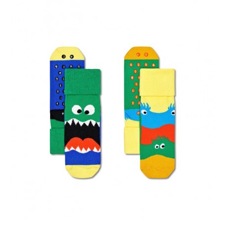 Skarpetki antypoślizgowe Happy Socks Monsters 2pak