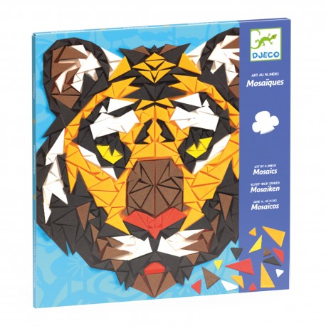 Zestaw artystyczny Piankowe mozaiki Djeco Tygrys i goryl