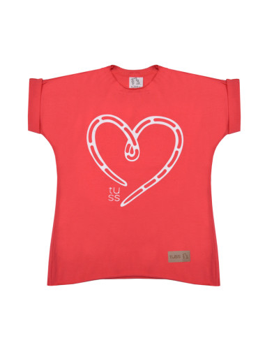 T-shirt z krótkim rękawem Tuss Coral Heart