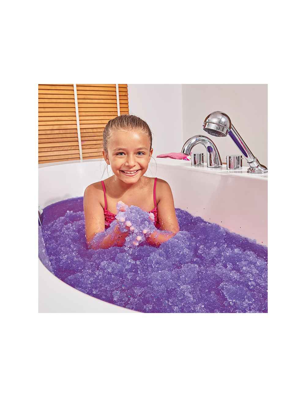 Magiczny proszek do kąpieli Gelli Baff Glitter fioletowy i błękitny, Zimpli Kids